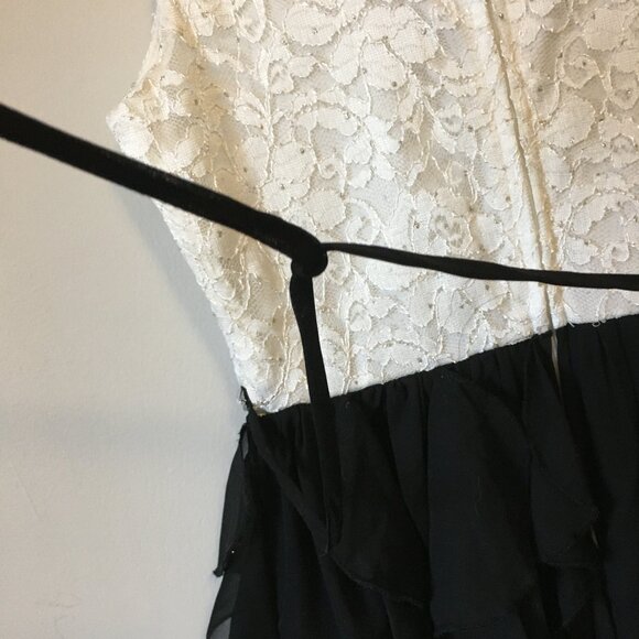 Pearls Lace and Chiffon Festive Dress - Picture 8 of 16